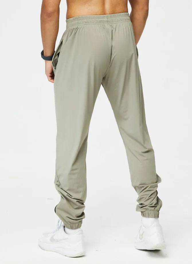 Cuffed-Zip Quick-Dry Breathable Athletic Pants