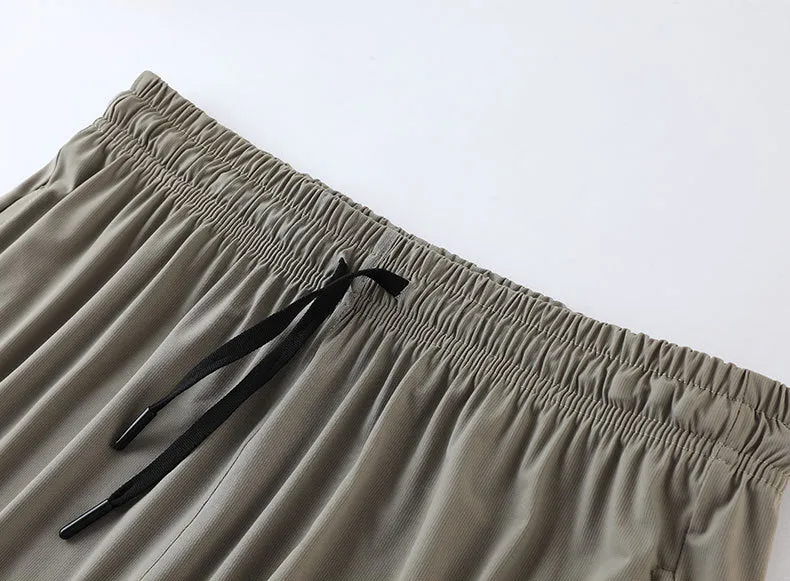 Cuffed-Zip Quick-Dry Breathable Athletic Pants