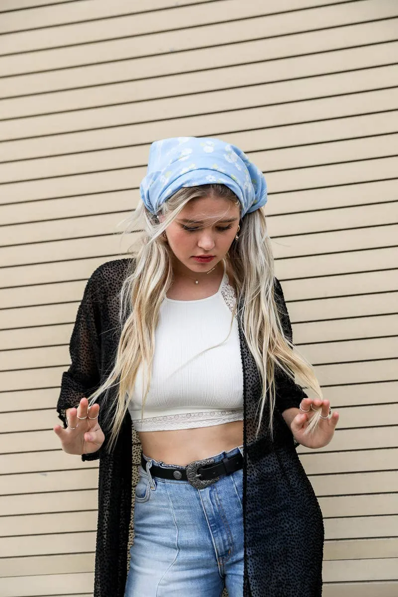 Dainty Floral Lightweight Bandana