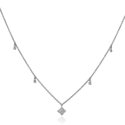 Dancing Diamond Quatrefoil Necklace