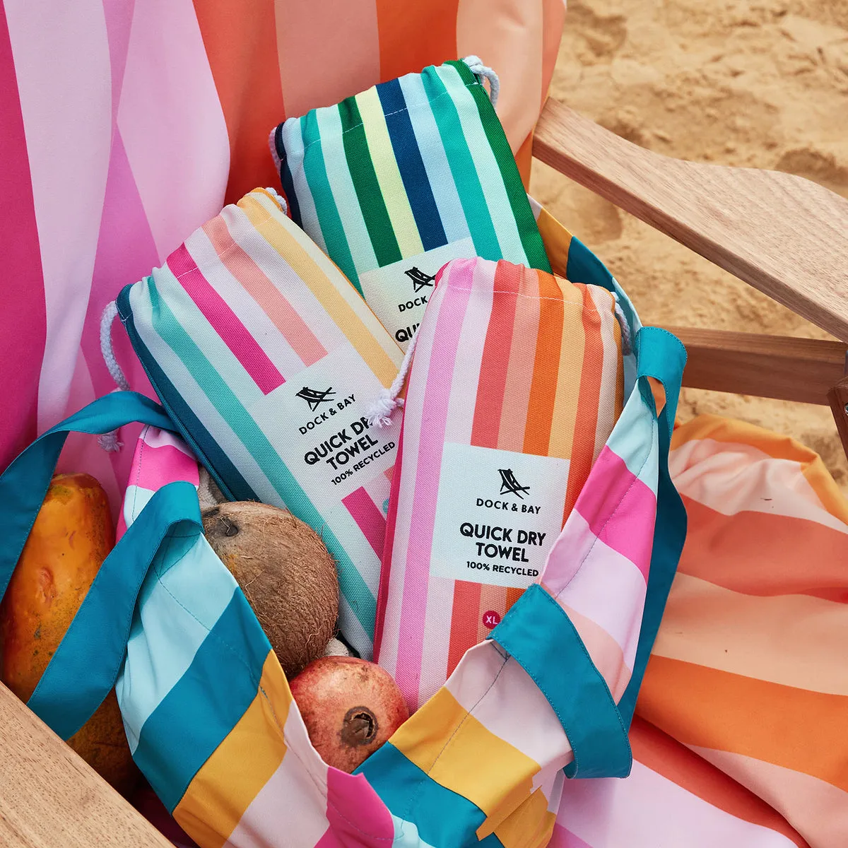 Dock & Bay Quick Dry Towels - Coastal Candy - GRS Certified