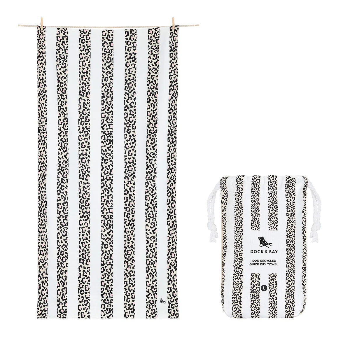 Dock & Bay Quick Dry Towels - Dashing Leopard - Outlet