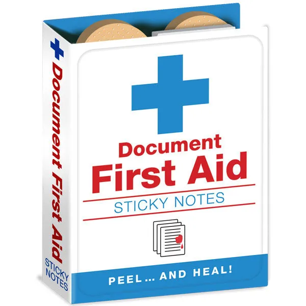 Document First Aid sticky notes