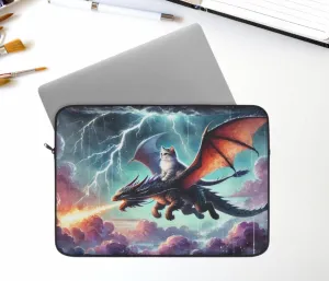 Dragon Fire - Cat Lover - Laptop Sleeve