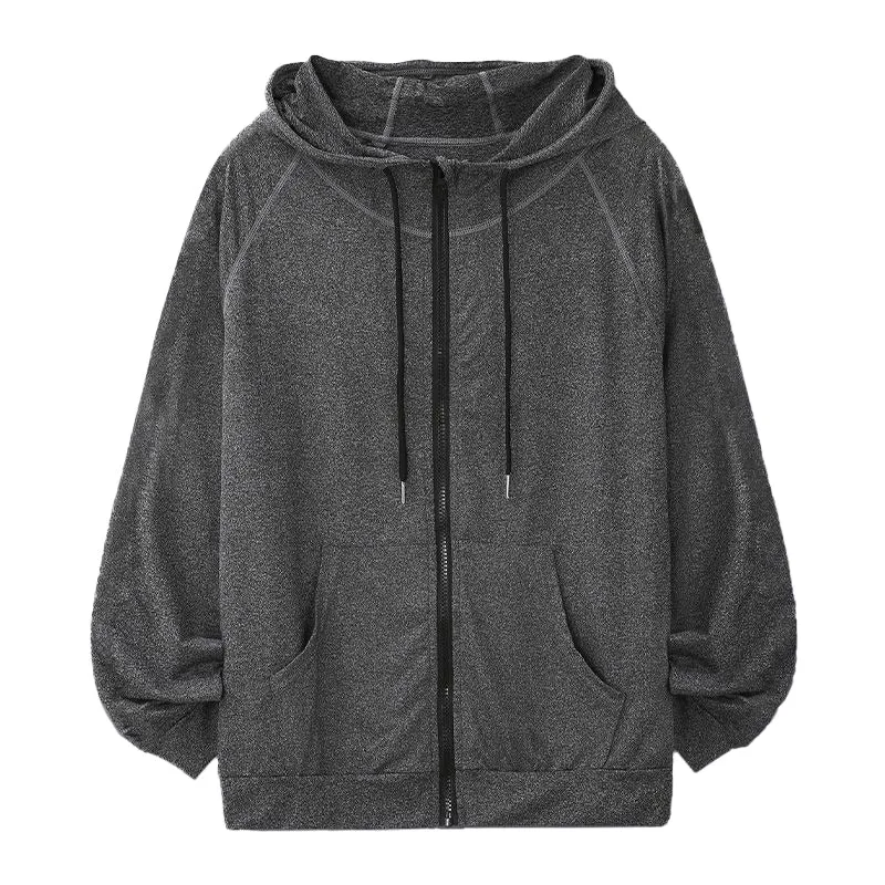 Elastic Hooded Reflective Printed Jacket