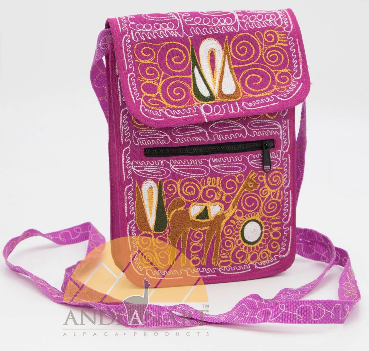 Embroidered Passport Holder Colca Canyon Style by AndeanArt