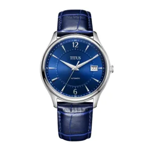 Exquisite 3 Hands Date Automatic Leather Men Watch W06-03273-001