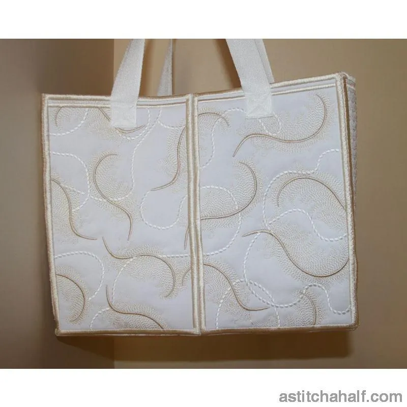 Feathers on Pearls Tote Bag