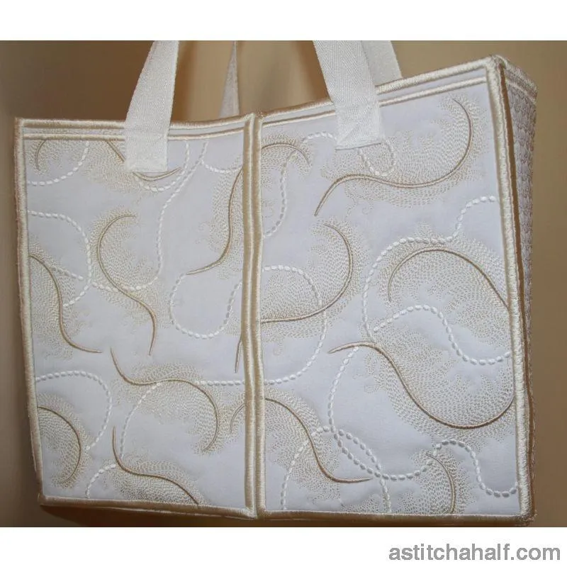 Feathers on Pearls Tote Bag
