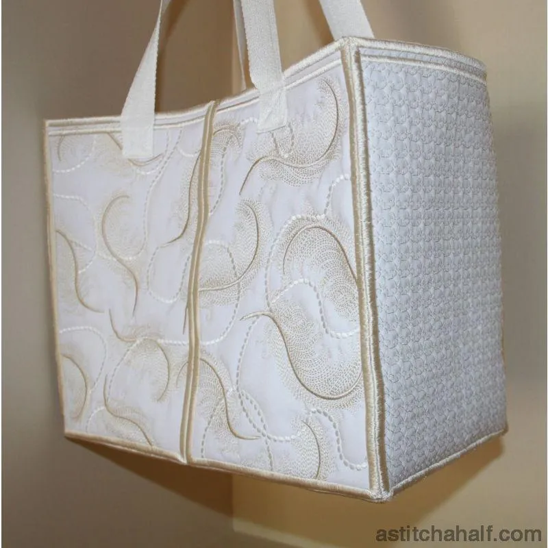 Feathers on Pearls Tote Bag
