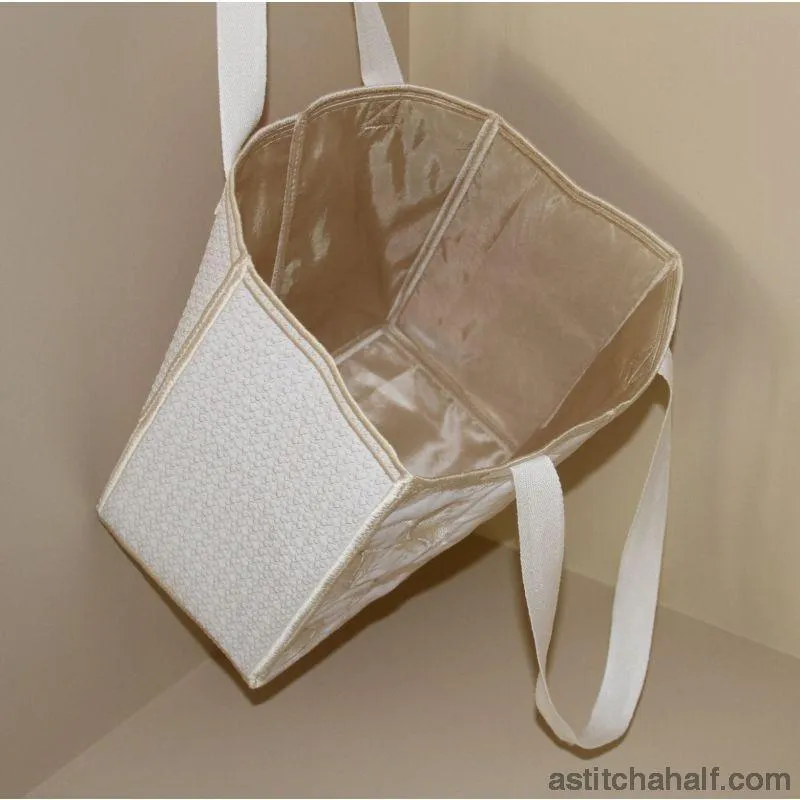 Feathers on Pearls Tote Bag