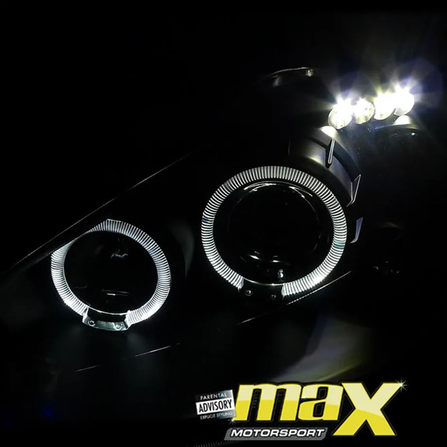 Focus (2000-2005) Chrome Headlight With Angel Eye /Projector