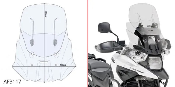 Givi Airflow bike-specific sliding screens