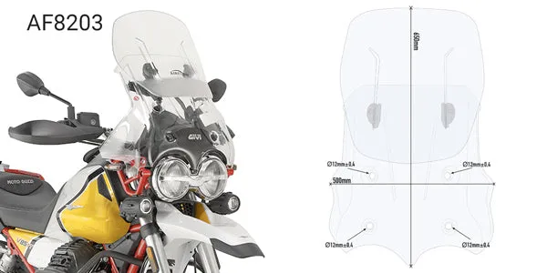 Givi Airflow bike-specific sliding screens