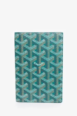 Goyard Green Goyardine Grenelle Passport Holder
