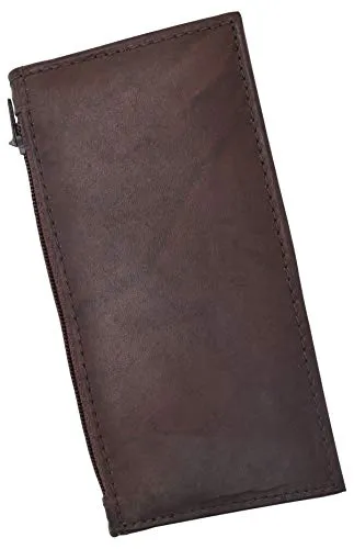 ID Credit Card Money Holder Genuine Leather Bifold Front Pocket Wallet