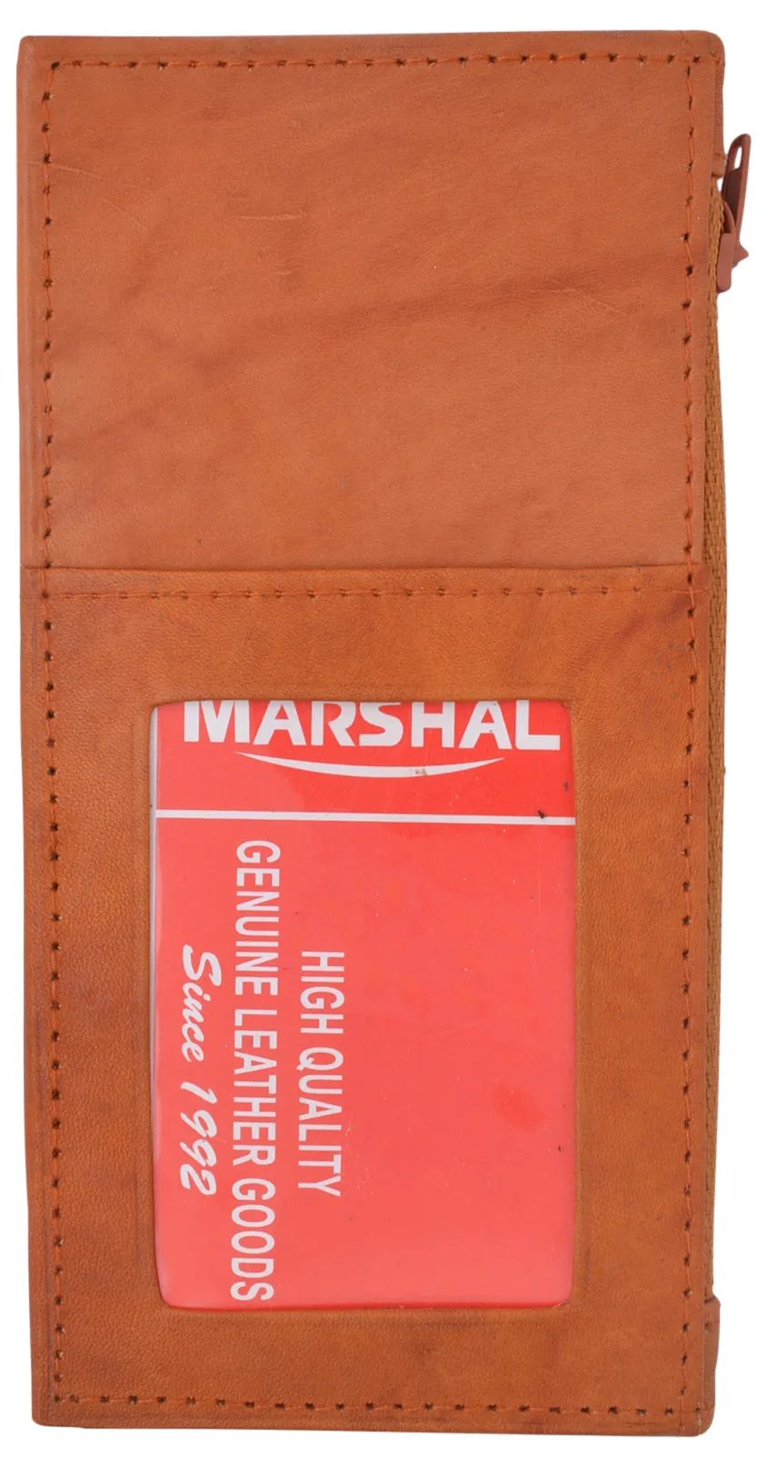 ID Credit Card Money Holder Genuine Leather Bifold Front Pocket Wallet