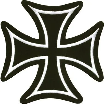 Iron Cross White Border Patch