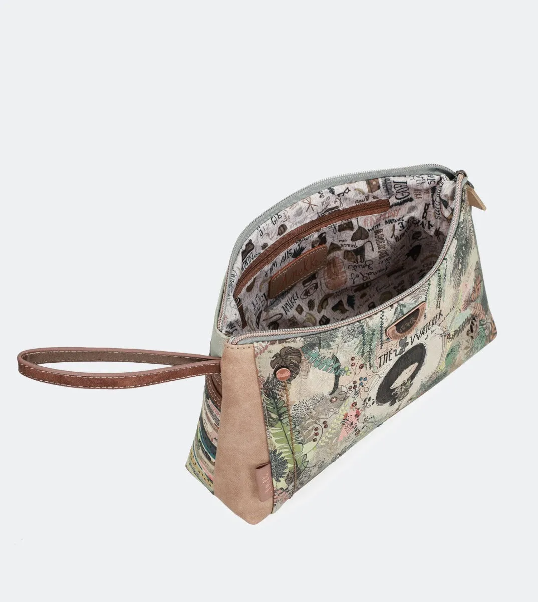 Jungle printed toiletry bag