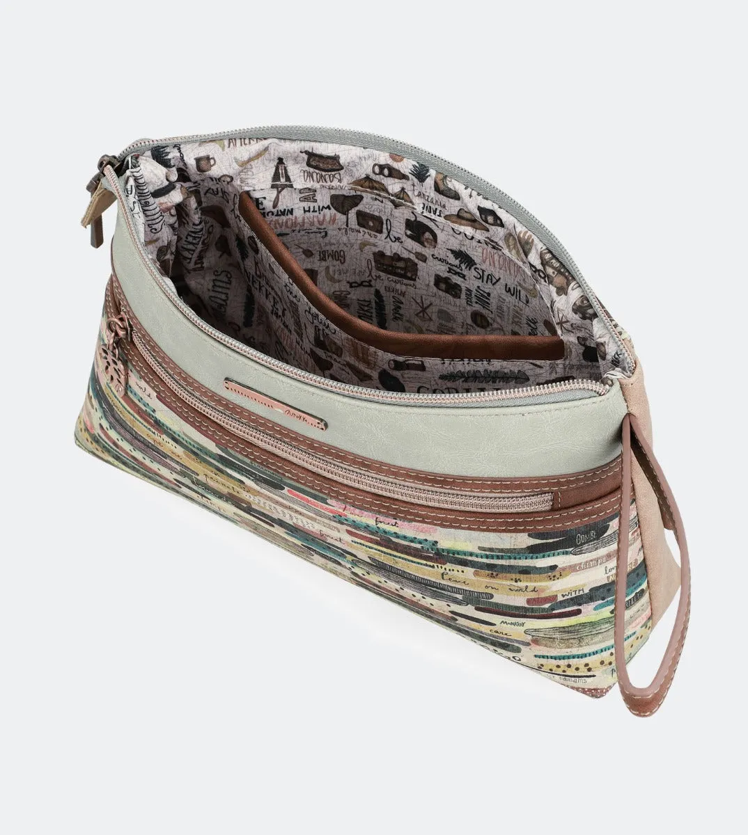 Jungle printed toiletry bag