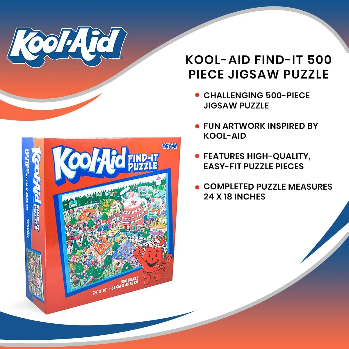 Kool-Aid Find-It 500 Piece Jigsaw Puzzle