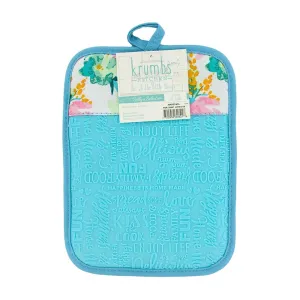 Krumbs Kitchen Designer Collection Silicone Pot Holder, Watercolors