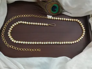 Kundan Pear-Shaped Hip Chain