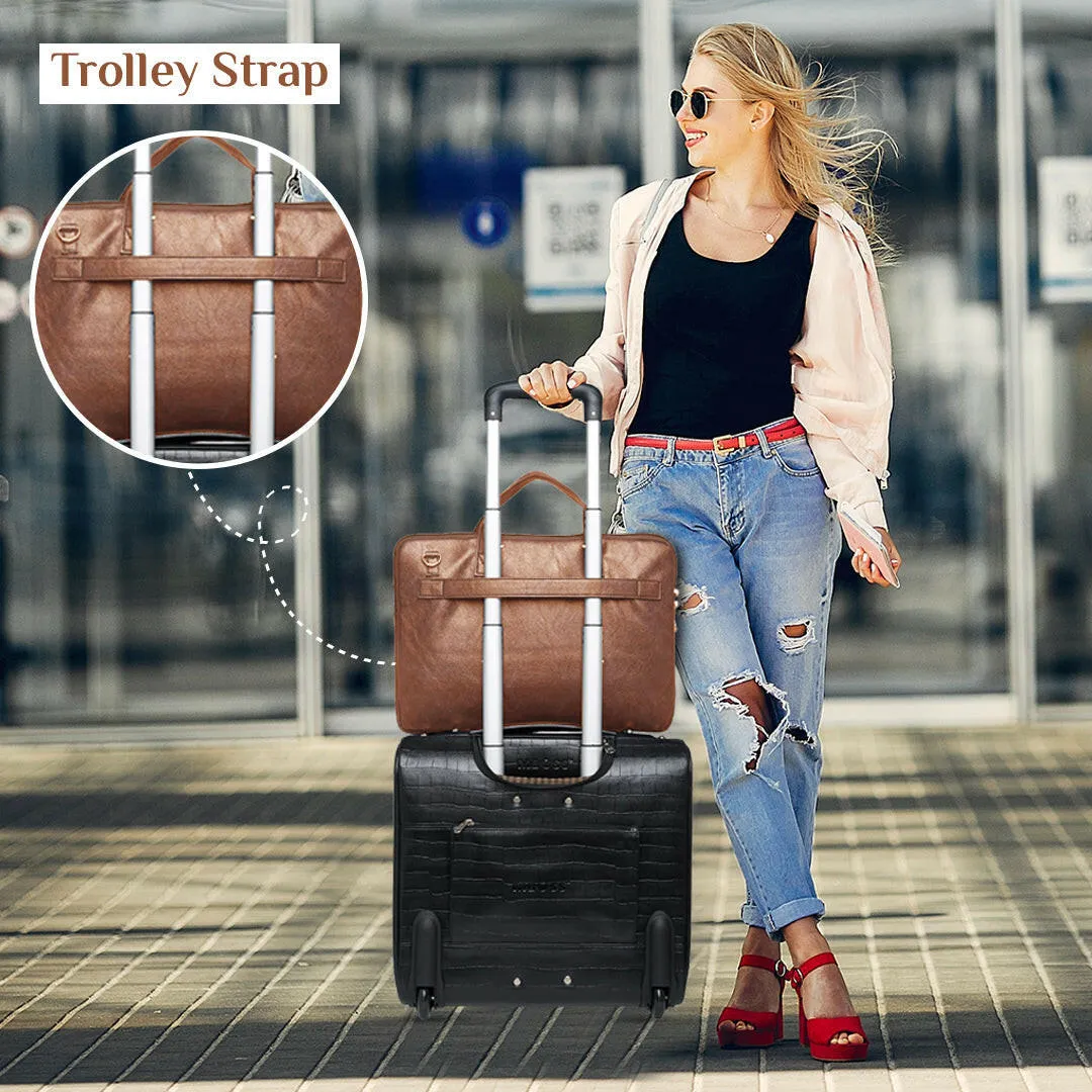 Laptop Messenger Bag Gifts for Her - Tan