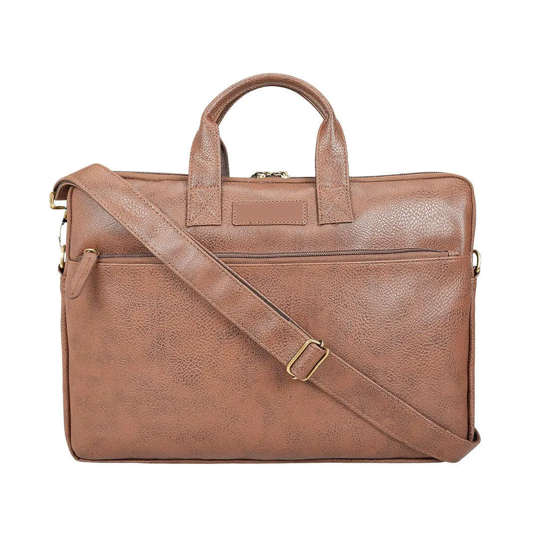 Laptop Messenger Bag Gifts for Her - Tan