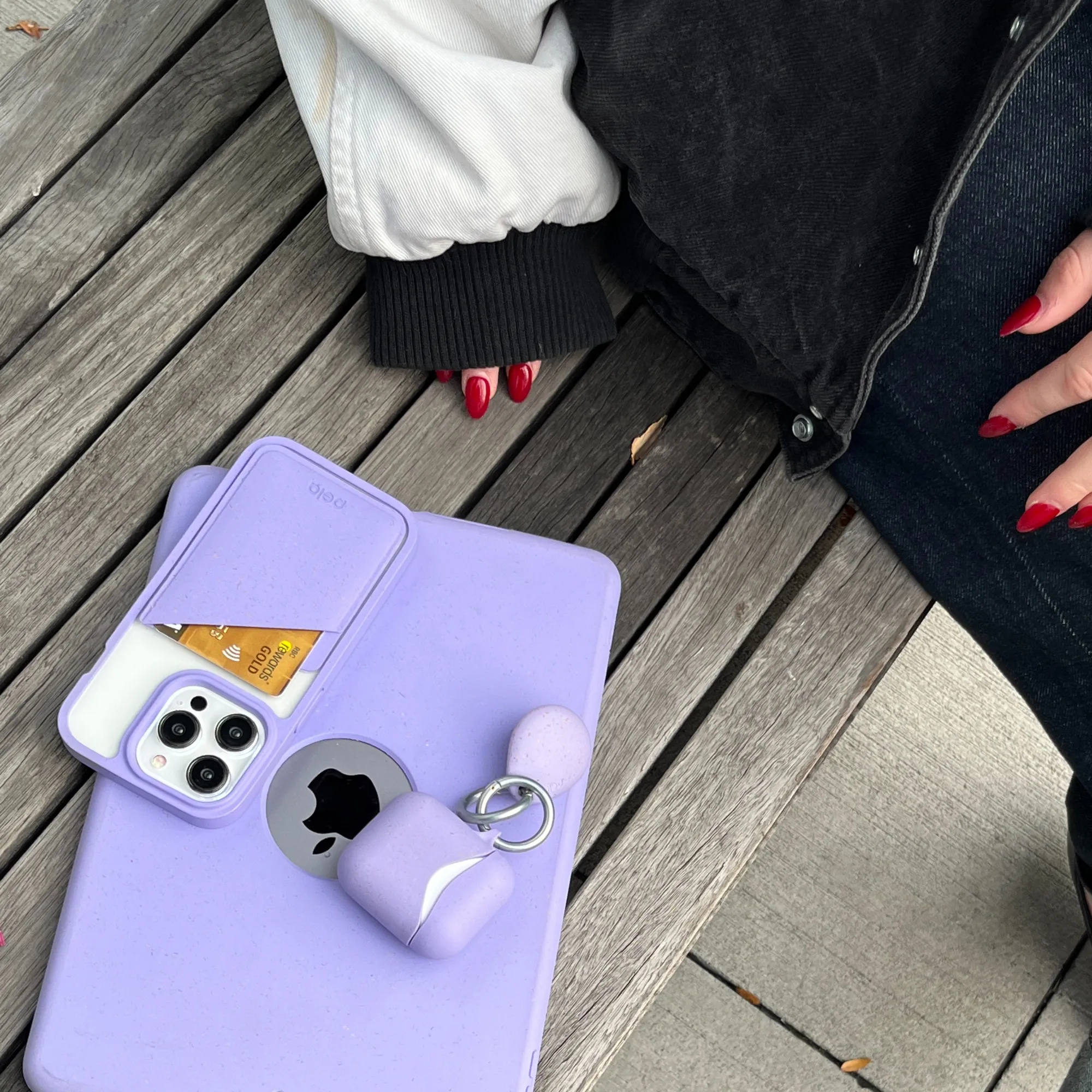 Lavender AirTag Holder