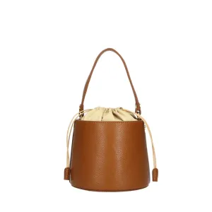 Leather Drawstring Bucket Bags