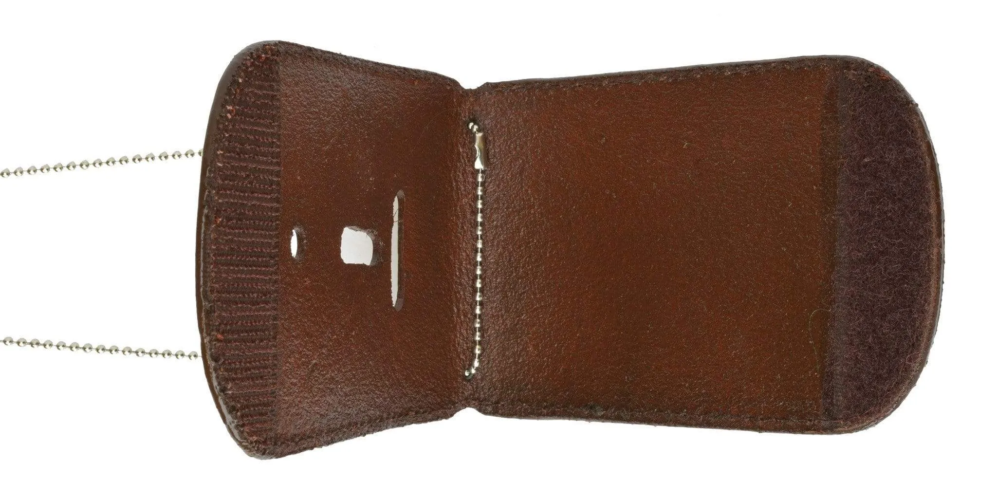 Leather ID & Badge Holder with Chain 2561 (C)