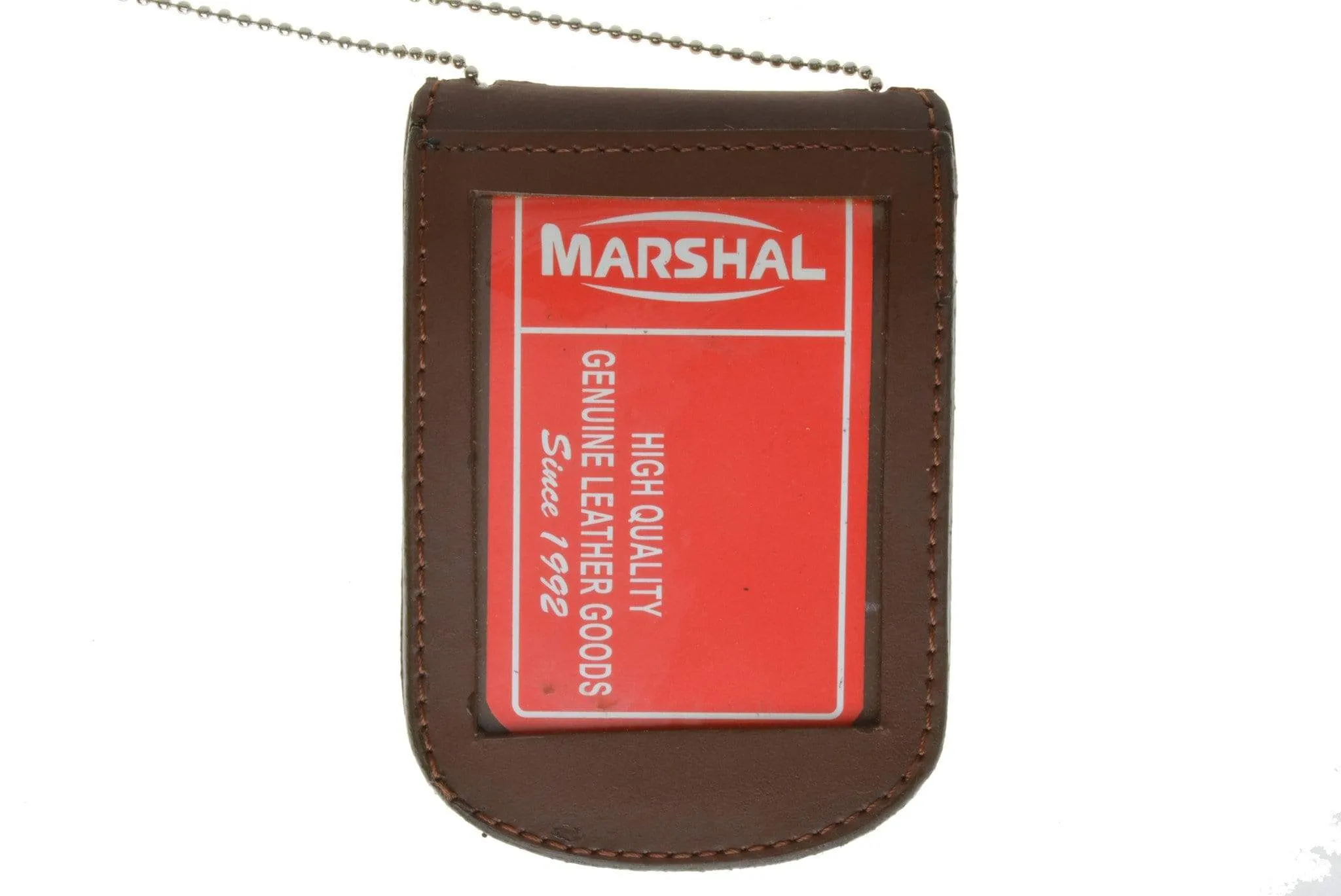 Leather ID & Badge Holder with Chain 2561 (C)