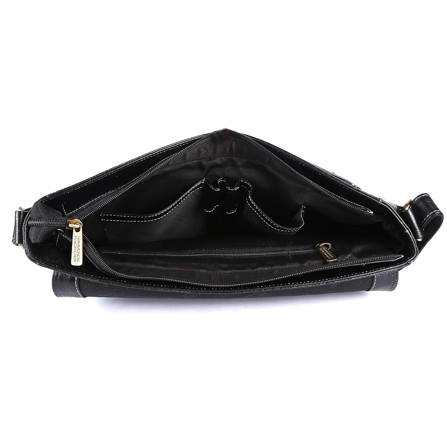Leather Laptop Shoulder Bag For Men - Fits 14-16 Inch Laptop - 1 Year Warranty