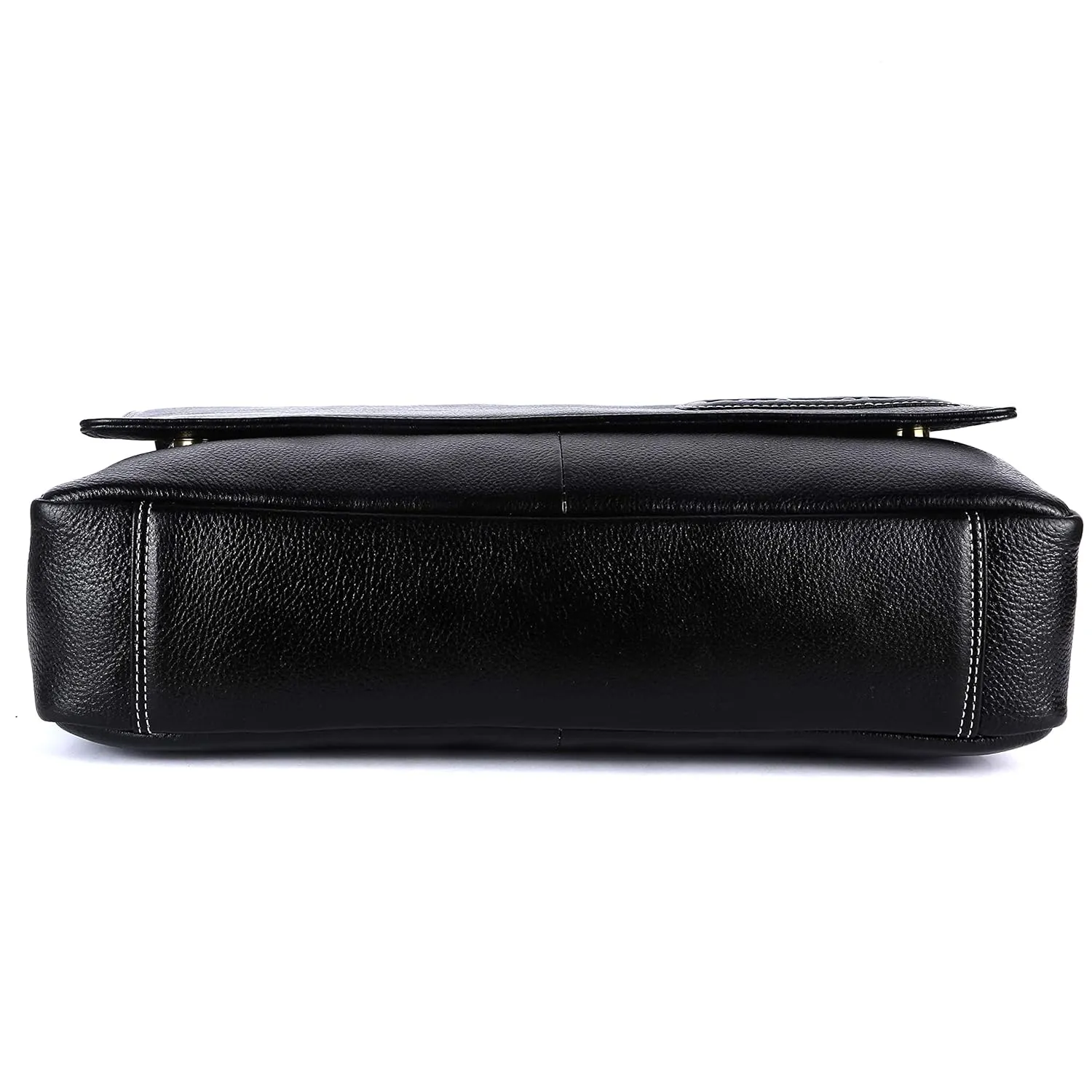 Leather Laptop Shoulder Bag For Men - Fits 14-16 Inch Laptop - 1 Year Warranty