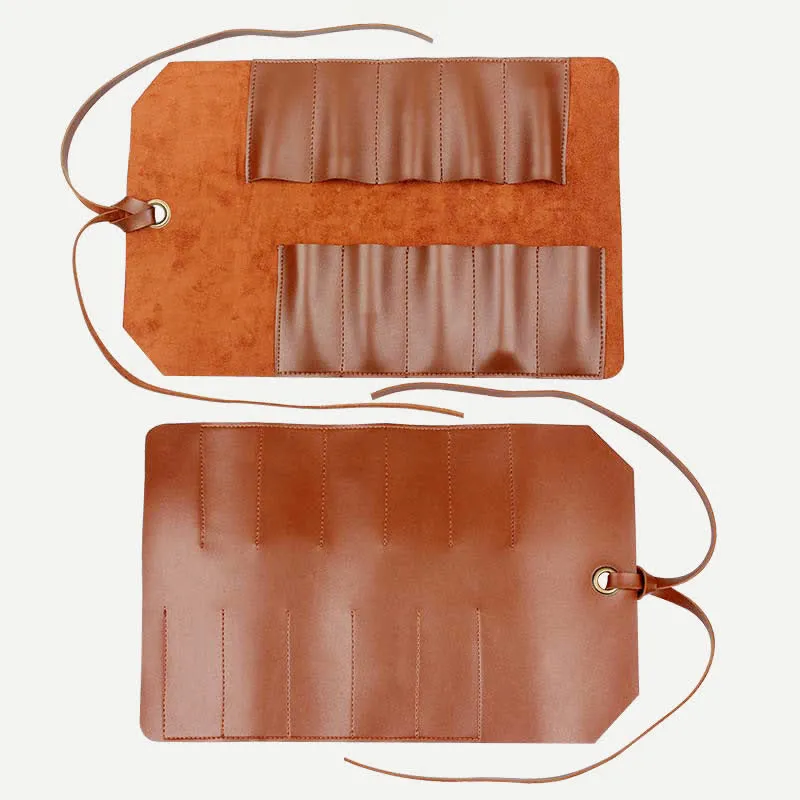 Leather Roll Up Tool Pouch Bag Tool Organizer Retched Bag