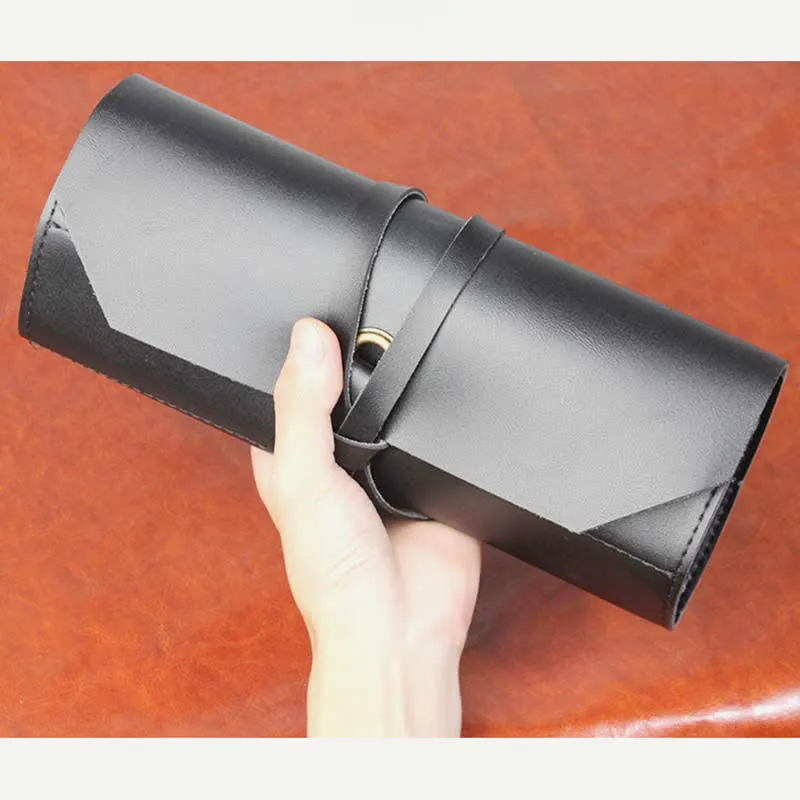 Leather Roll Up Tool Pouch Bag Tool Organizer Retched Bag