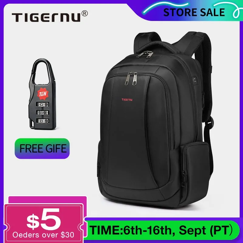 Lifetime Warranty Men's Backpack 14 15.6 17.3inch Laptop Backpack Bag For Men Anti Theft School Backpack Male Travel Bag Mochila