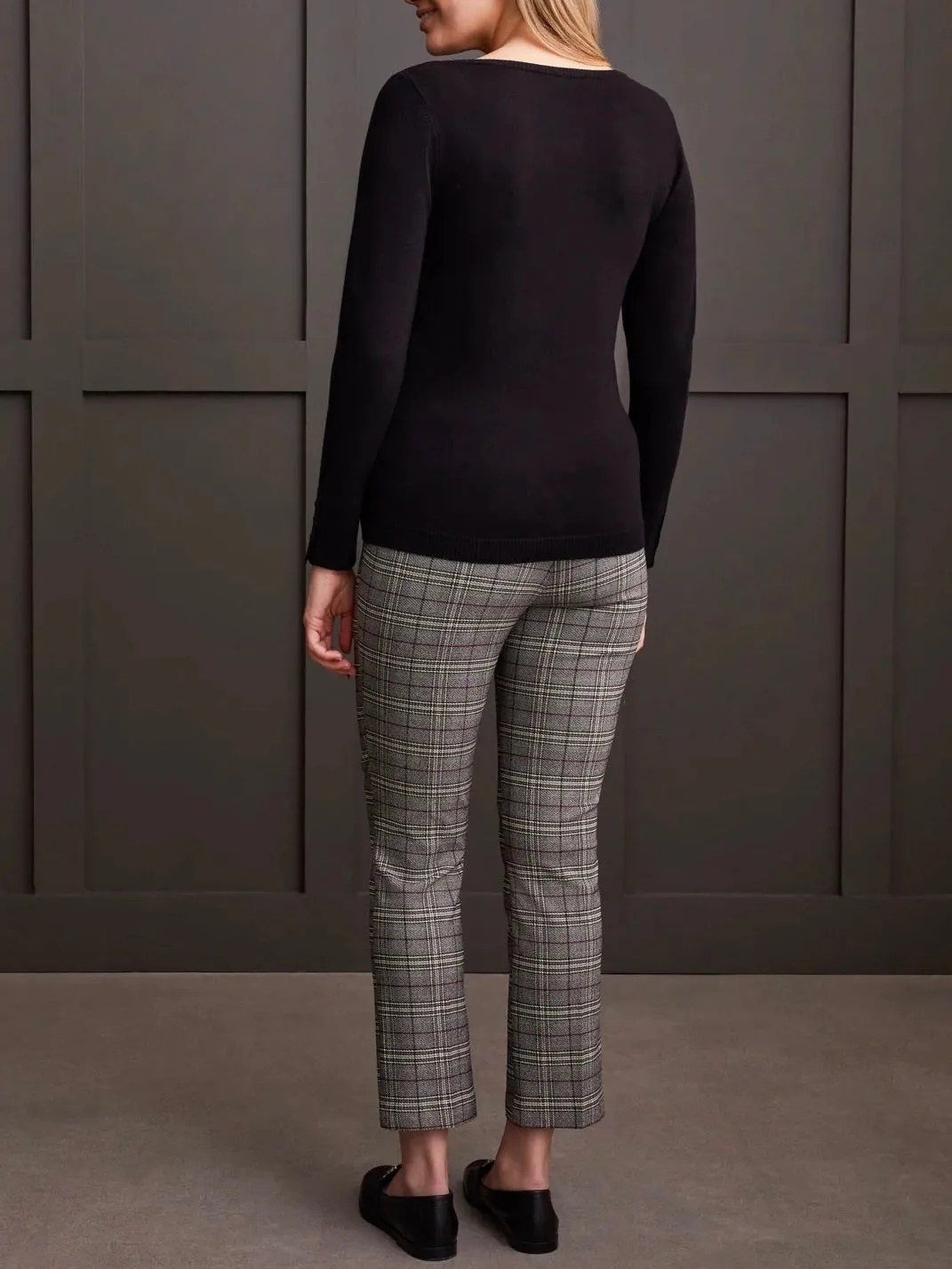 Lightweight Boatneck Sweater - Black