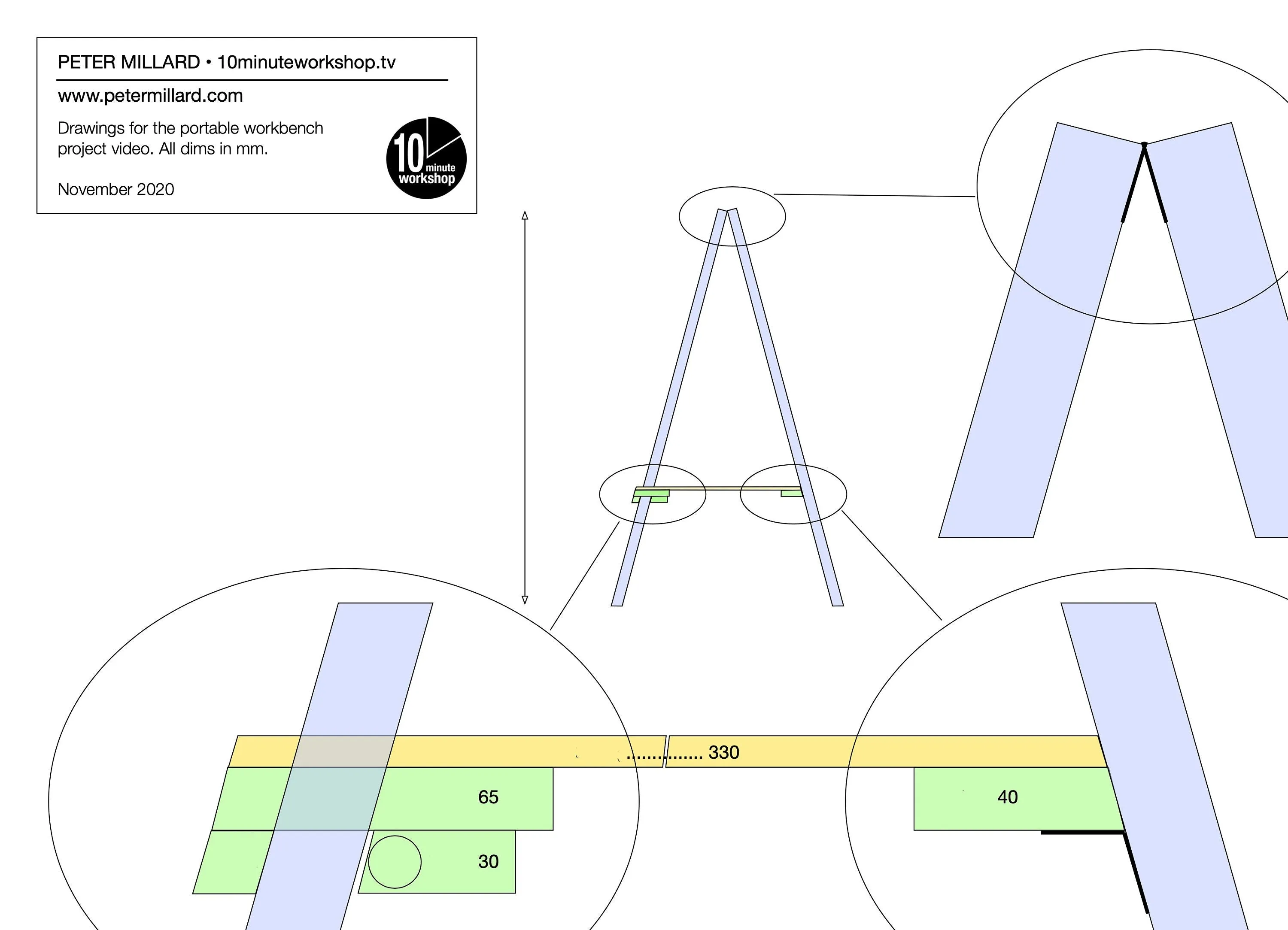 Lightweight Folding Trestles Plans