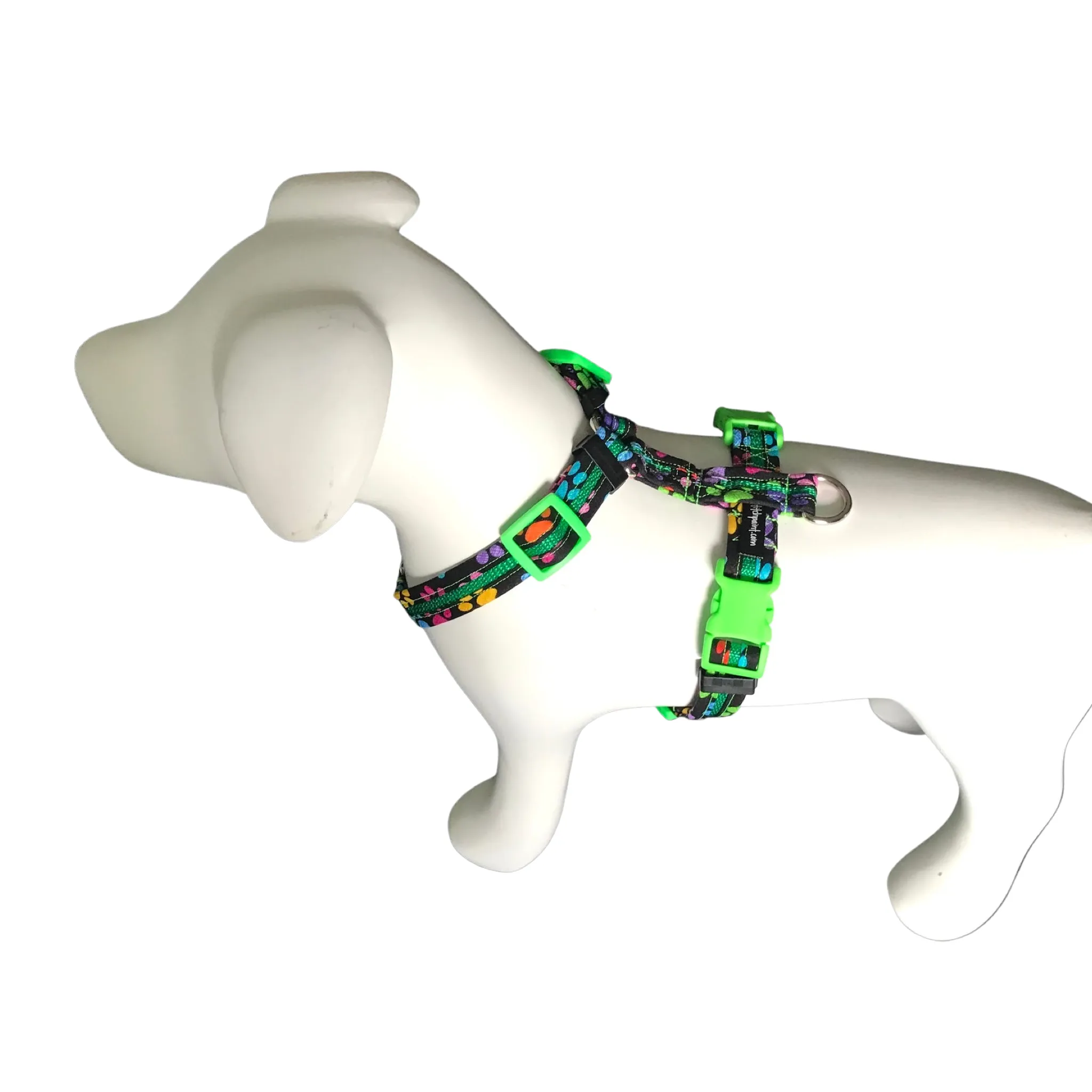 Lightweight Harness - Paws Green