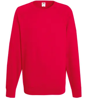 Lightweight raglan sweatshirt | Red