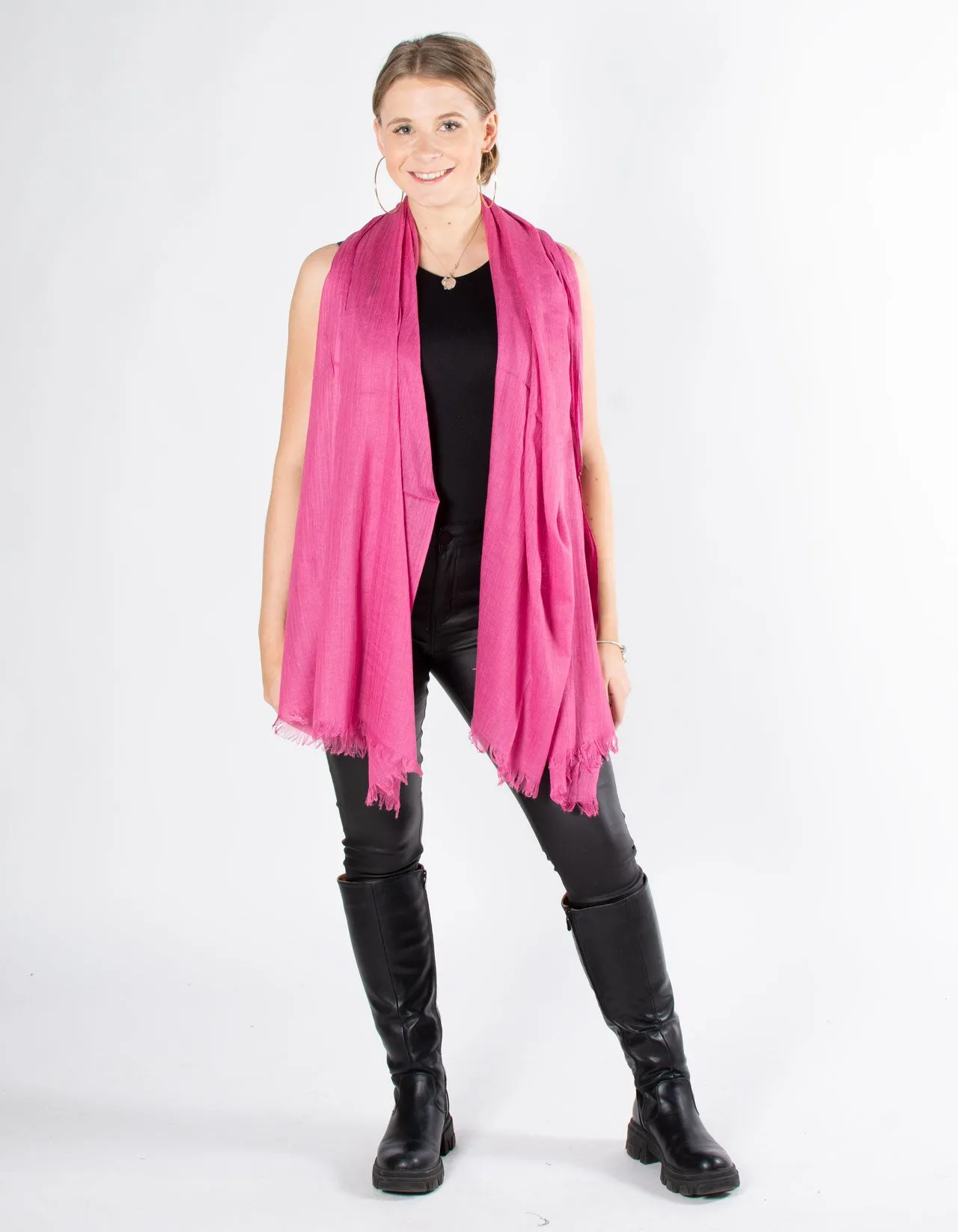 Lightweight Scarf Pashmina | Pink