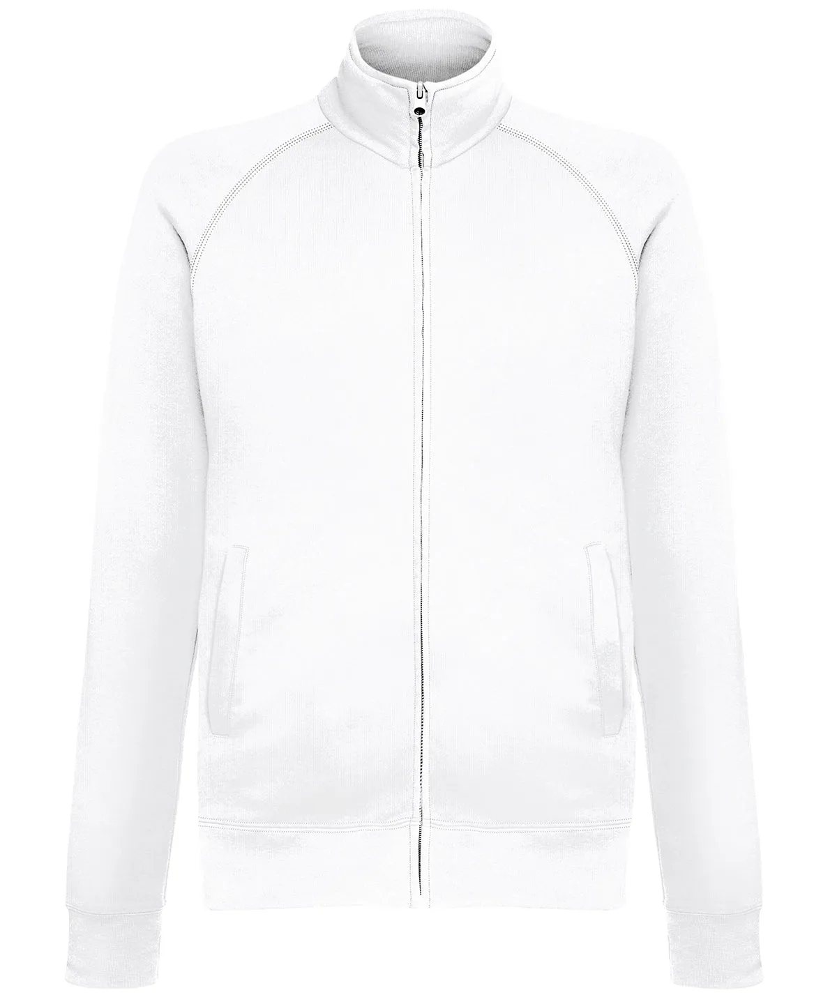 Lightweight sweatshirt jacket | White