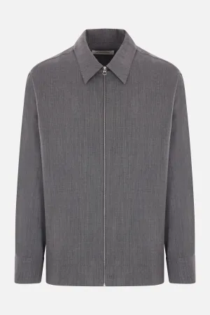 lightweight wool overshirt
