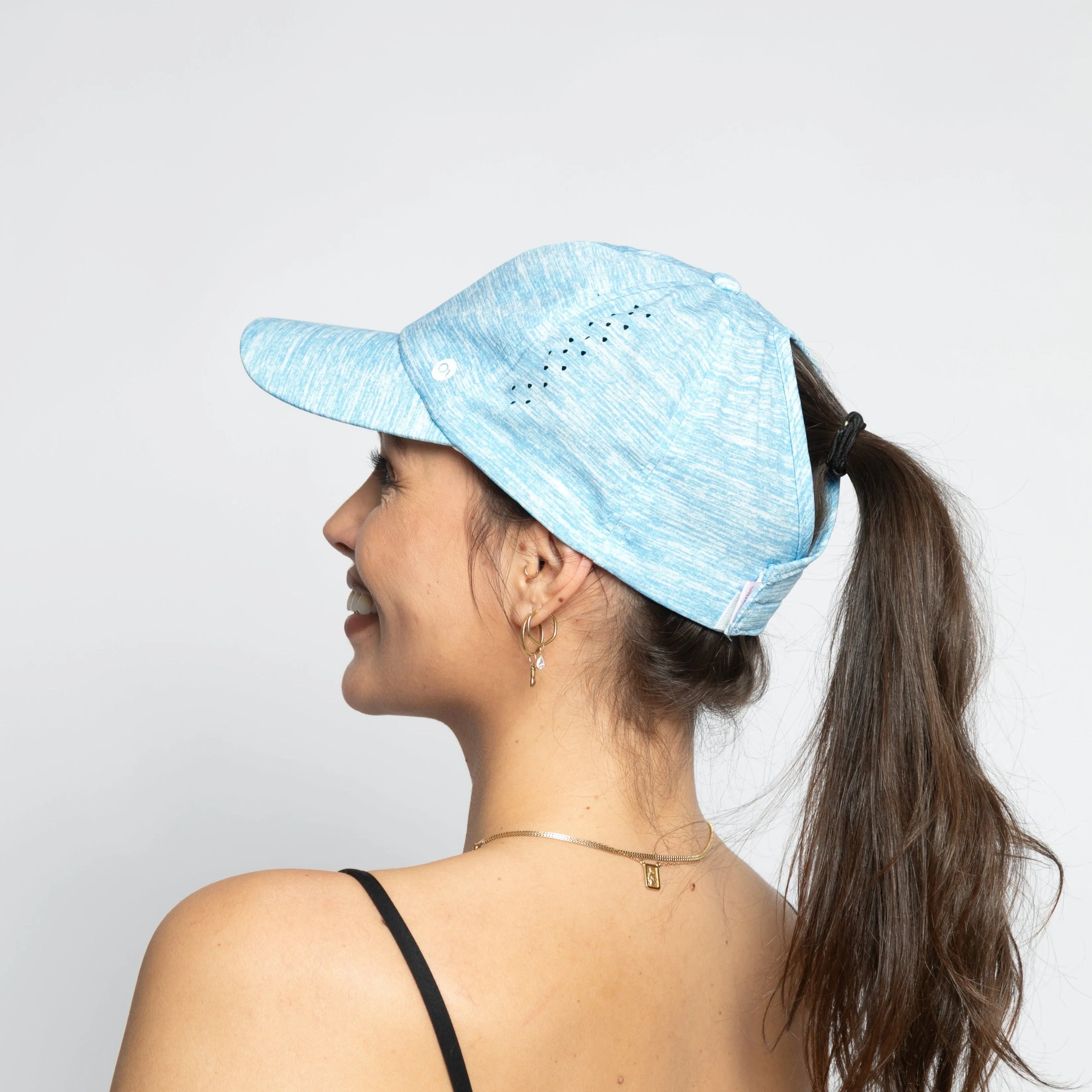 Luna Heathered Ponytail Active Cap