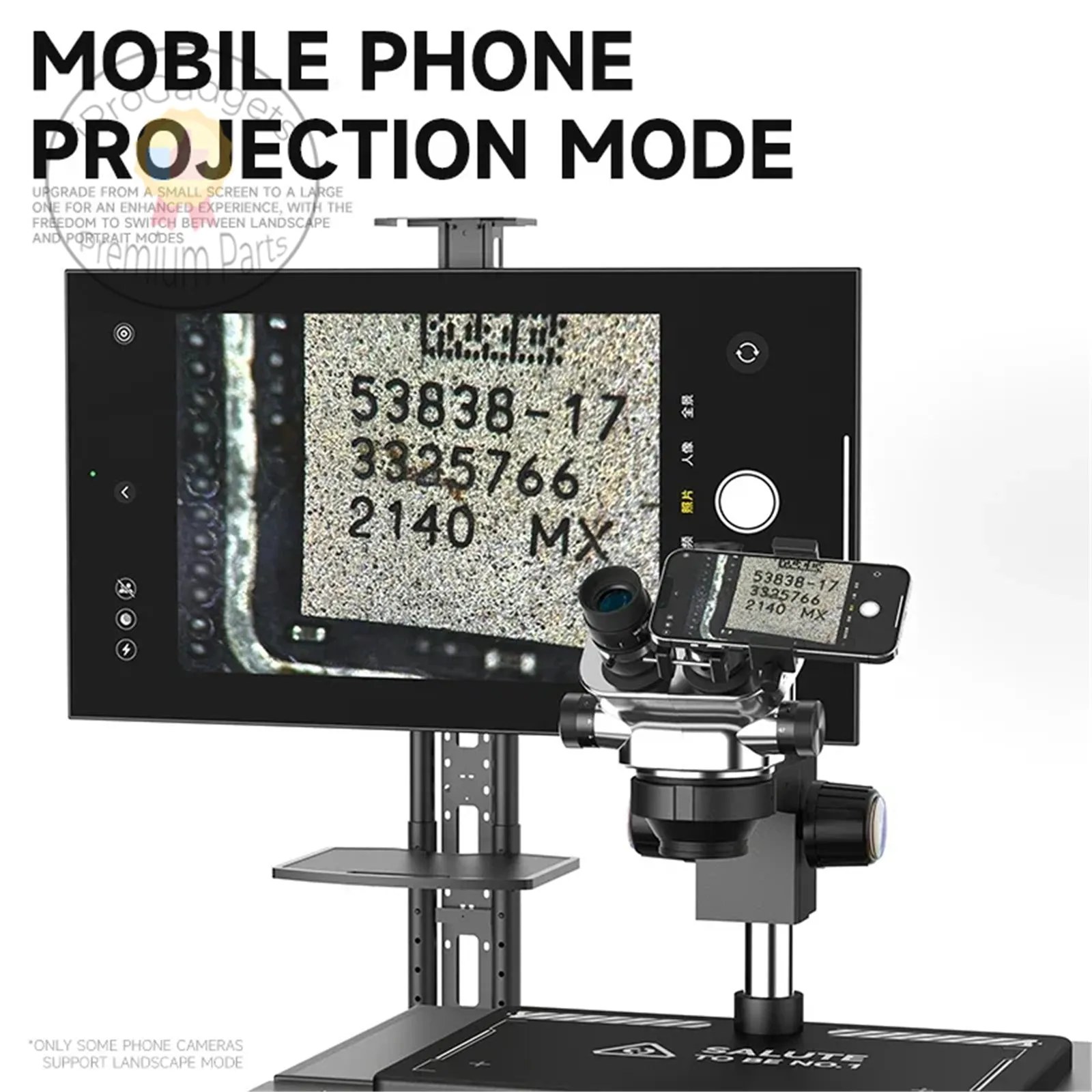 Luowei LW-318 Eyepiece Assist Pro Adjustable Microscope Mobile Phone Holder