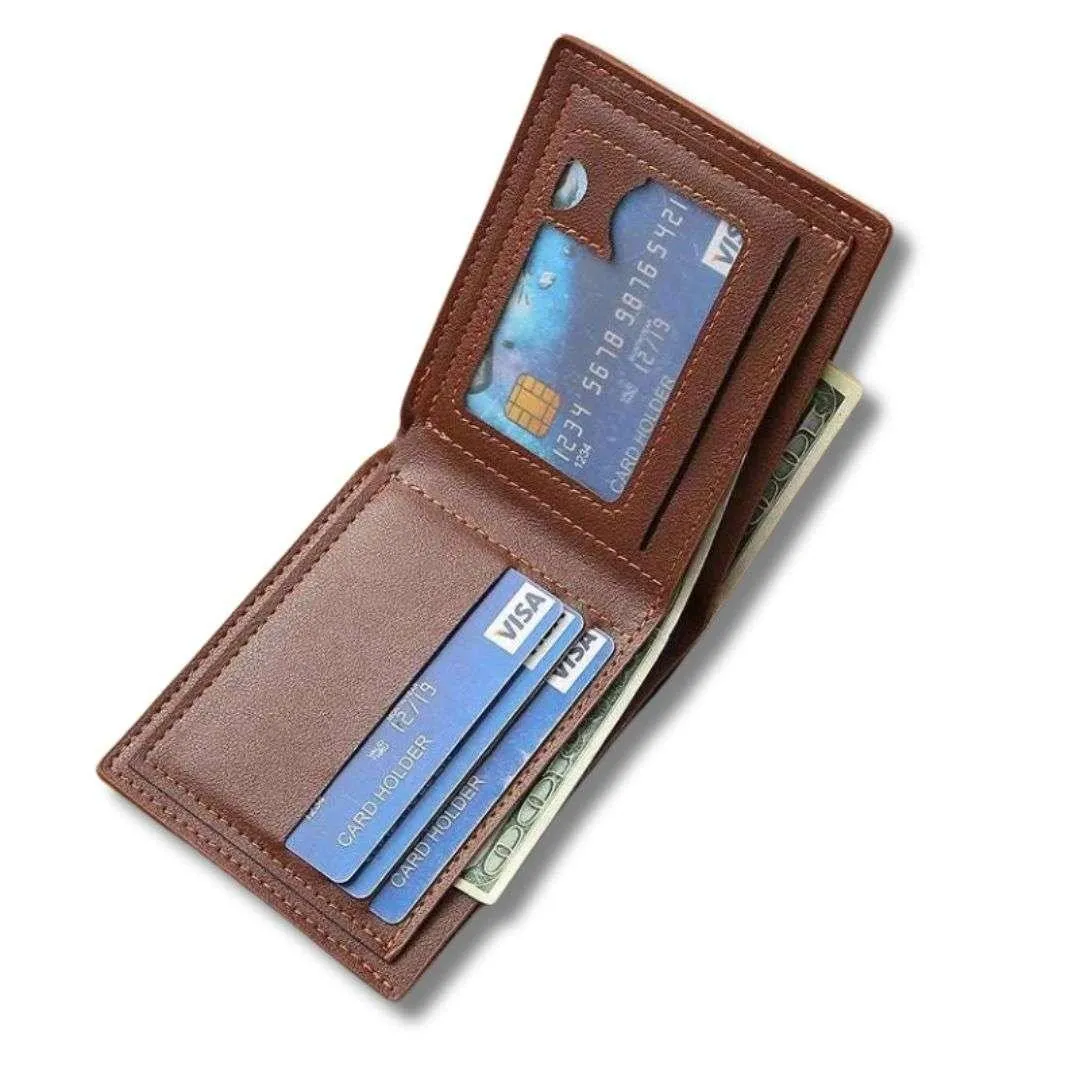 Luxury Men's Business Wallet | Ultrathin PU Leather | ID & Card Holder | MCW016