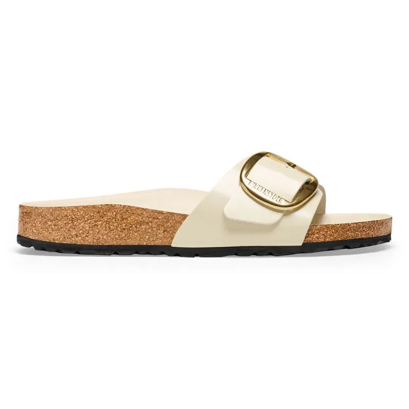 Madrid Big Buckle Natural Leather Patent