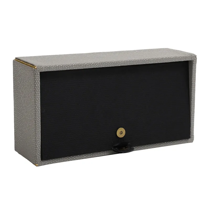 Meho Leather Tissue Box - Grey